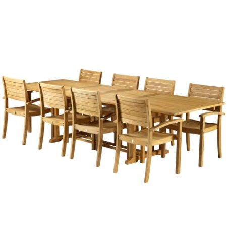 Coop Liva XL havemøbelsæt med 8 stole - Teak