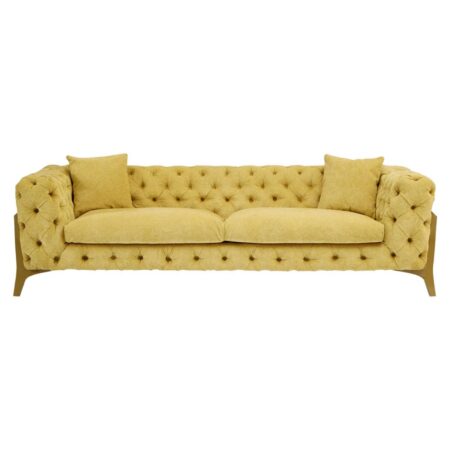 Esme 3 Seater Pistachio Fabric Sofa