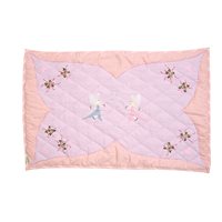 Fairy Cottage Large Floor Quilt by Win Green