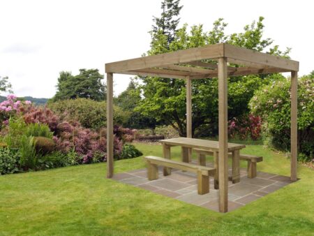 Forest Garden Dining Pergola (without panels)