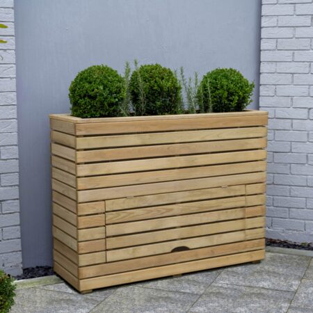 Forest Garden Tall Linear Planter with Storage