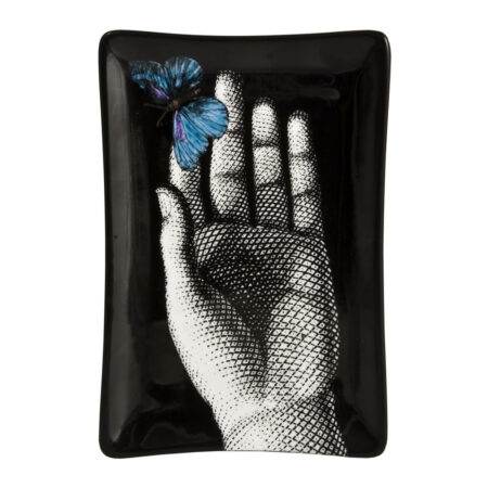 Fornasetti - Blue Butterfly Rectangular Ashtray