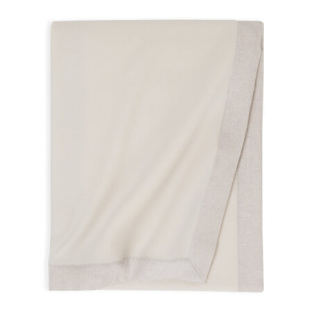 Frette - Cashmere & Linen Crepe Throw - 130x170cm - Milk/Natural