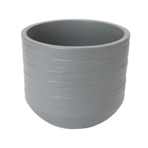 GoodHome Griffin Terracotta Ribbon Round Plant Pot (Dia)30.5Cm