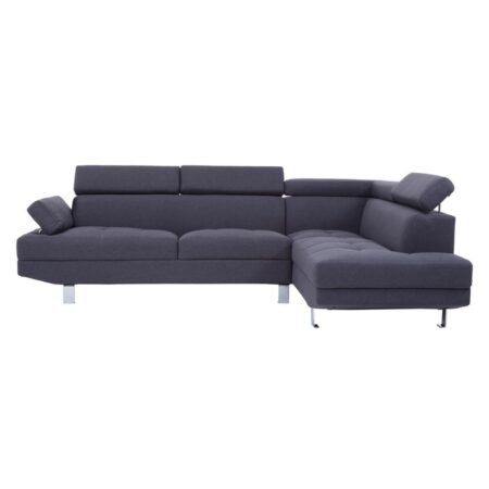 Hanover Grey Linen Corner Sofa