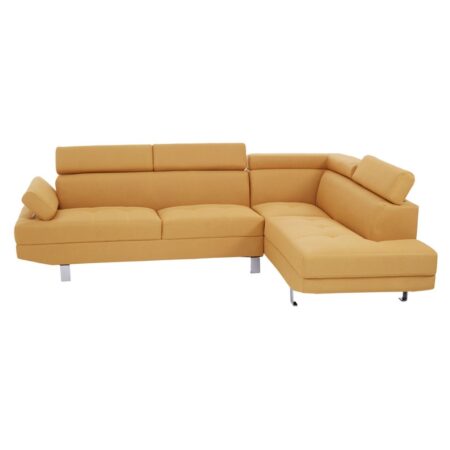 Hanover Ochre Linen Corner Sofa