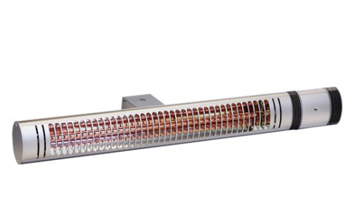 Heat1 infrarød terrassevarmer slank m/fjernbetjening, 660-2000W, titanium