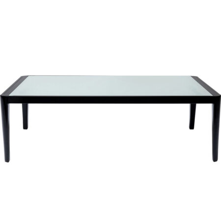 KARE DESIGN Tiki havebord, rektangulær - klar glas og sort aluminium (108x59)