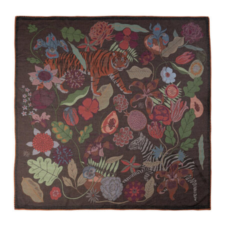 Karen Mabon - Tiger Bouquet Throw - 180x180cm