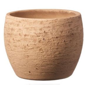Laleh Cork Effect Ceramic Plant Pot (Dia)23Cm, Pack