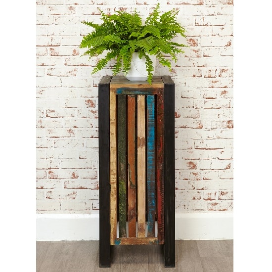 London Urban Chic Wooden Plant Stand Or Lamp Table