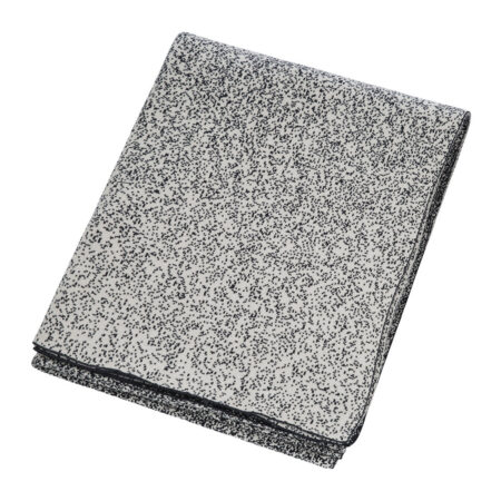 Luxe - Speckled Knitted Throw - Black/White