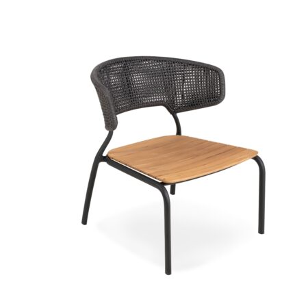 Mindo | 101 Lounge chair, Farve Dark Grey, Variant Uden hynde