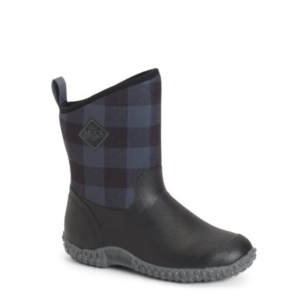 Muck Boots - Women's RHS Muckster II Fleece Ankle Boot (Black/Grey Plaid)-3