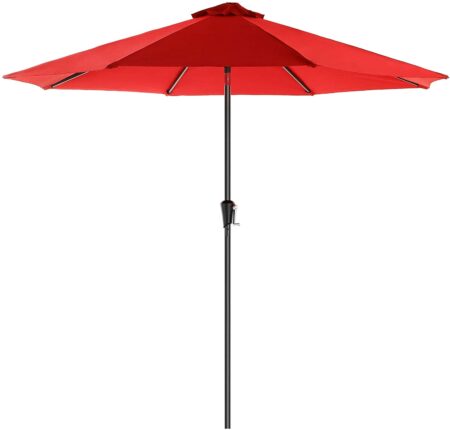 Parasol til terrassen/haven, rød