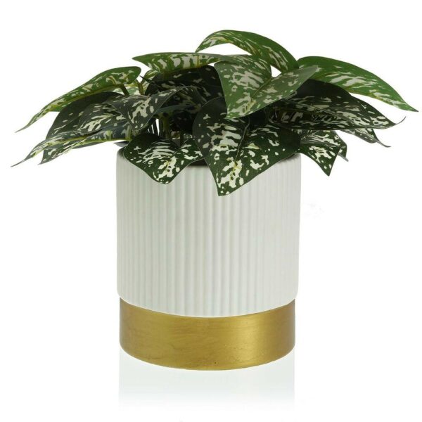 Plant pot Versa White Ceramic (16 x 17 x 16 cm)