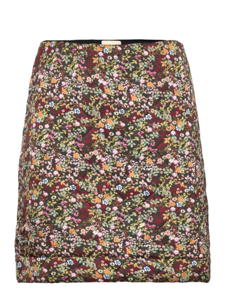 Quilted Satin Skirt Kort Nederdel Multi/mønstret By Ti Mo