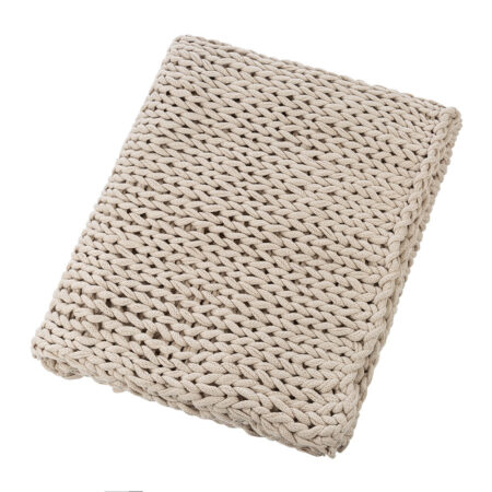 Retreat - Chunky Knitted Throw - 130x170cm - Cream
