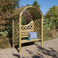 Rowlinson Keswick Garden Arbour in Natural Timber