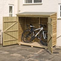 Rowlinson Overlap Garden Wallstore 6ft x 3ft in Natural Timber