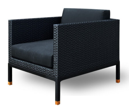 Royal Teak Sistema Lounge Stol - Black Weave