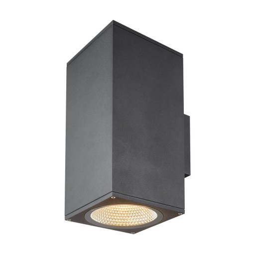 SLV Enola L Square up- & downlight udendørs væglampe - 18,5 cm