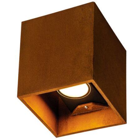 SLV Rusty up- & downlight udendørs væglampe - firkantet