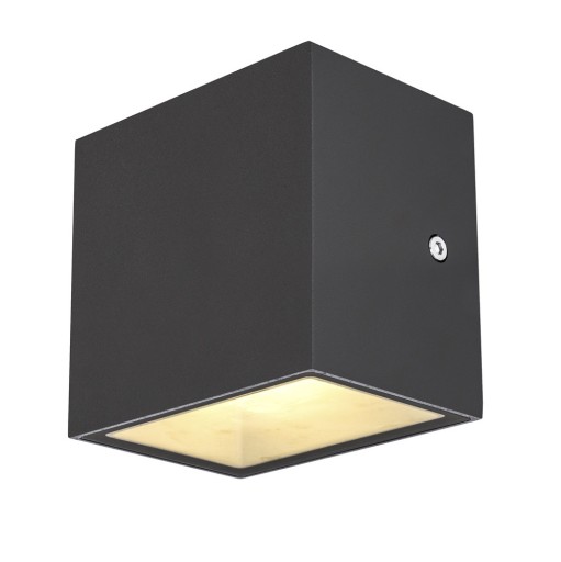 SLV Sitra Cube up- & downlight udendørs væglampe - antracit