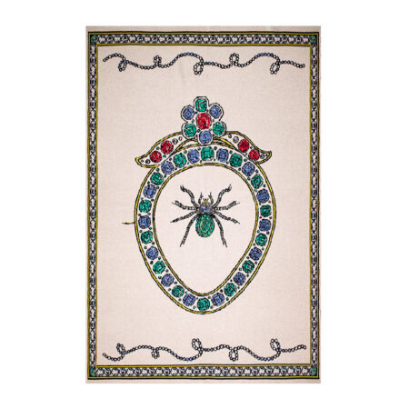 Saved New York - Lovers Spider 100% Cashmere Throw - Natural