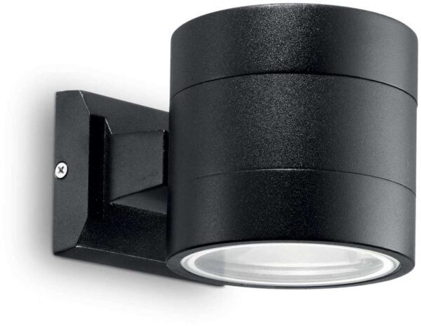 Snif, Udendørs væglampe, Ap1, aluminium by Ideal Lux (H: 11 cm. x B: 15 cm. x L: 11 cm., Sort)