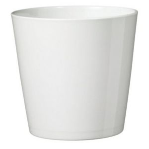 Soendgen Keramik Glazed White Ceramic Plant Pot (Dia)24Cm