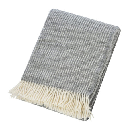 Tweedmill - Pure New Wool Waffle Throw - Grey