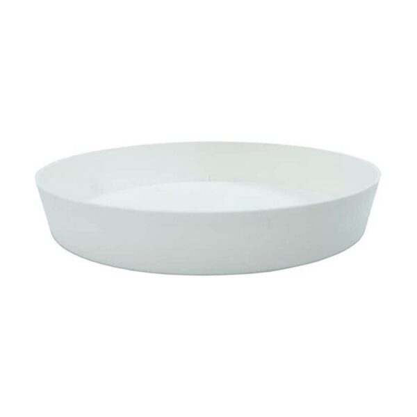 Underskål til potte Plastiken Hvid polypropylen (Ø 11 x 1.6 cm)