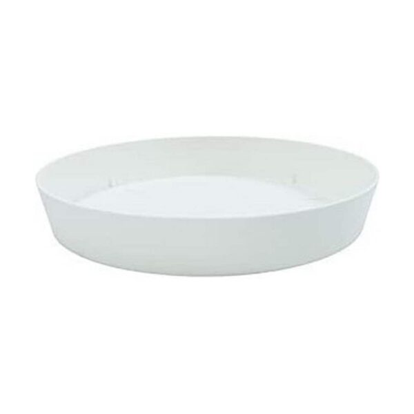 Underskål til potte Plastiken Hvid polypropylen (Ø 24 cm)