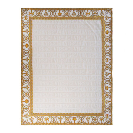 Versace Home - Barocco & Robe Throw - White/Gold