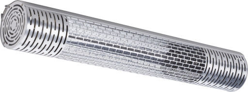 Wishco Carbon Pro 2000W infrarød terrassevarmer - sølv