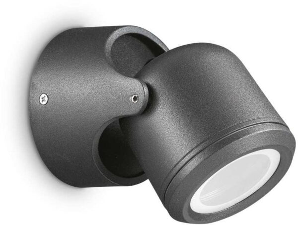 Xeno, Udendørs væglampe, Ap1, aluminium by Ideal Lux (H: 11 cm. x B: 11 cm. x L: 9 cm., Sort)