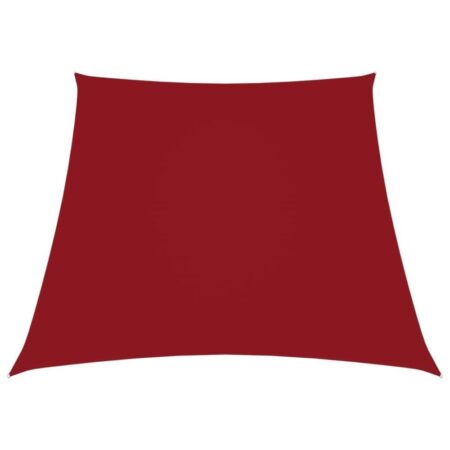 vidaXL solsejl 3/4x3 m oxfordstof trapezfacon rød